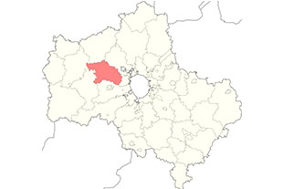 Расположение Истринского района